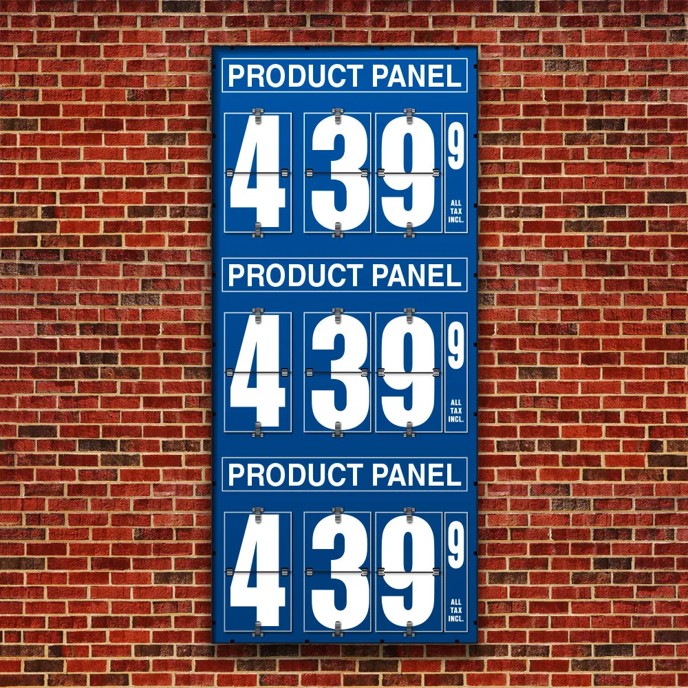 10" Flip Numbers, Three-Product, Pole or Wall Mount