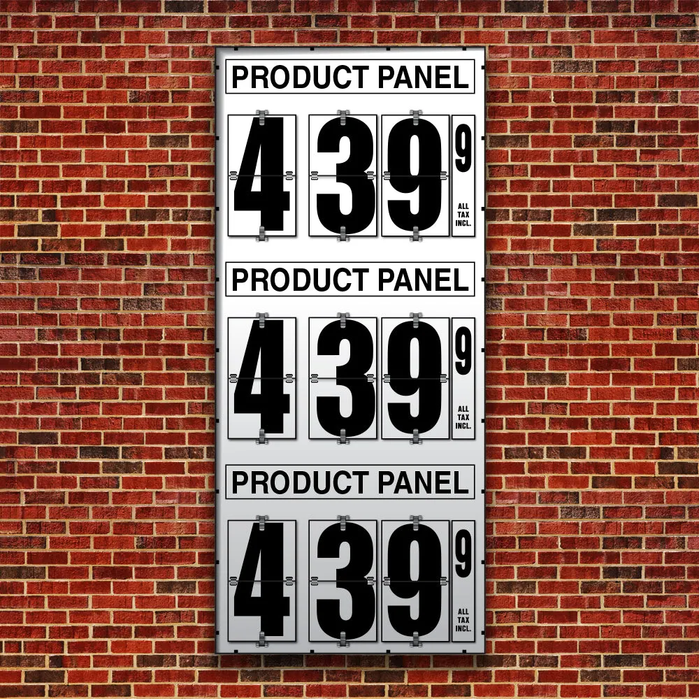 10" Flip Numbers, Three-Product, Pole or Wall Mount