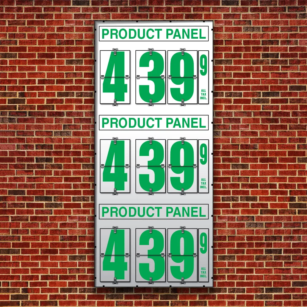 10" Flip Numbers, Three-Product, Pole or Wall Mount