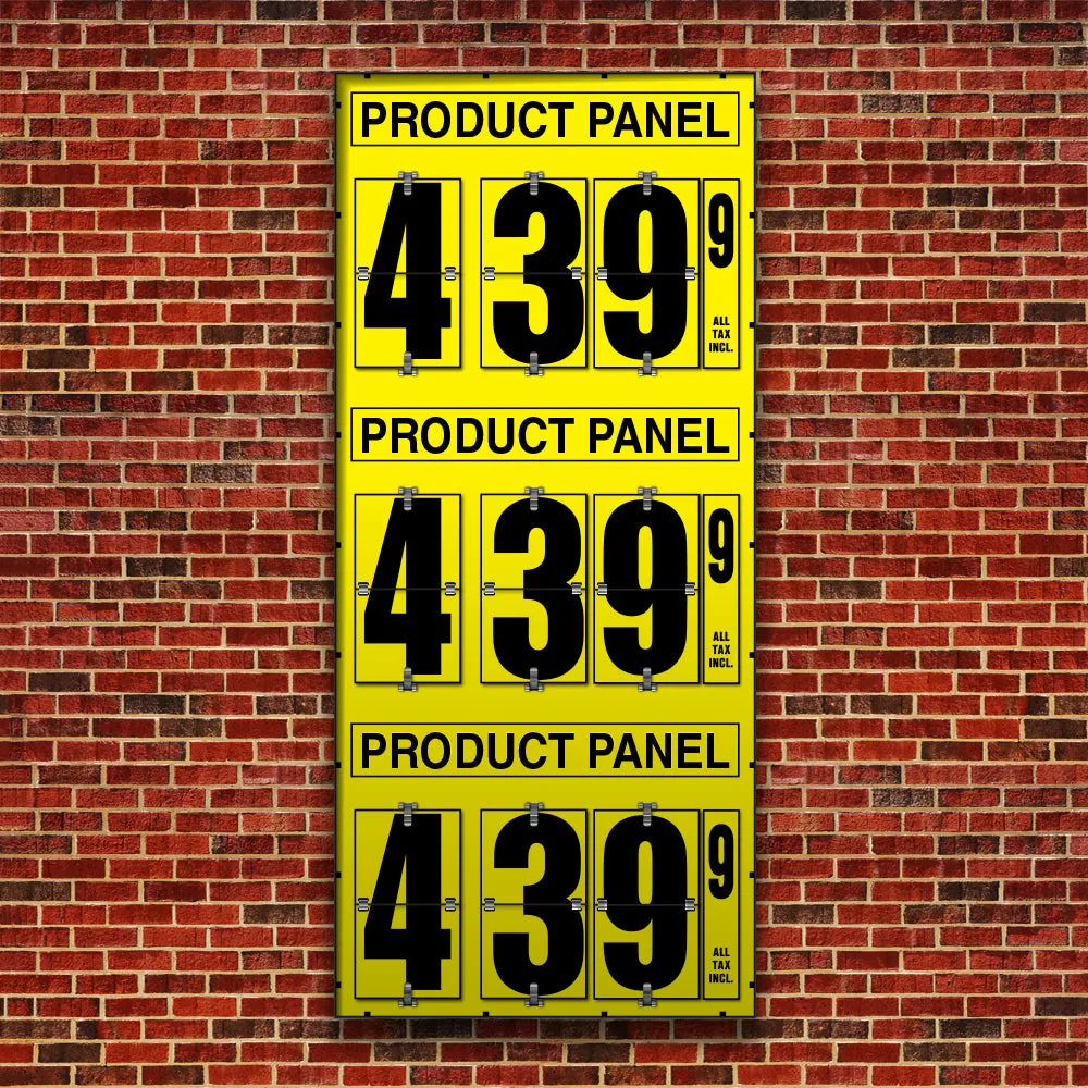 10" Flip Numbers, Three-Product, Pole or Wall Mount