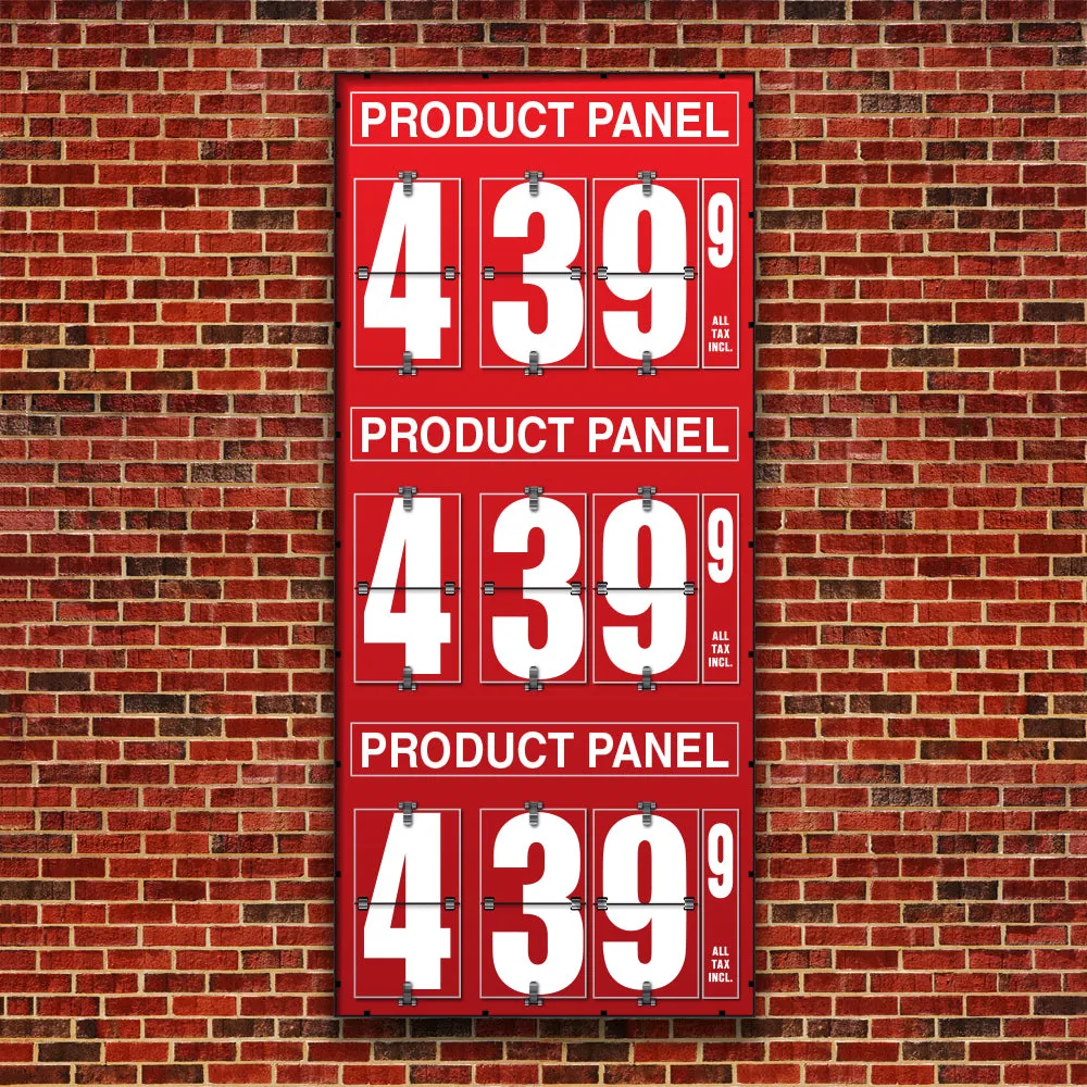 10" Flip Numbers, Three-Product, Pole or Wall Mount