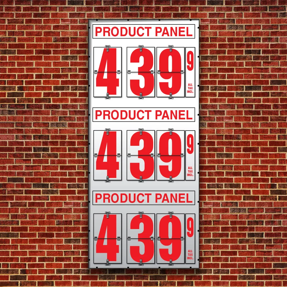 10" Flip Numbers, Three-Product, Pole or Wall Mount