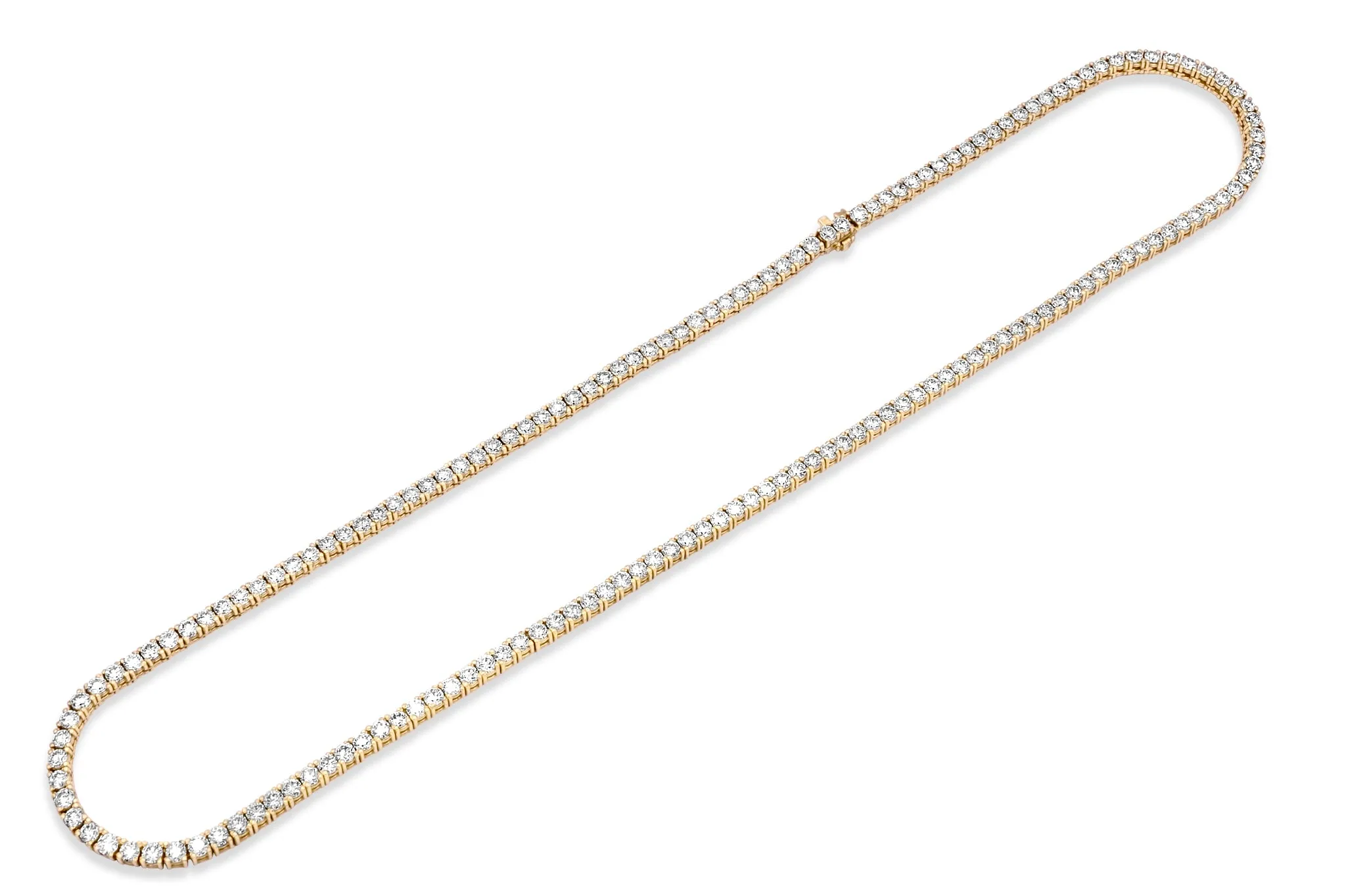14K Yellow Gold 7-Pointer Tennis Chain