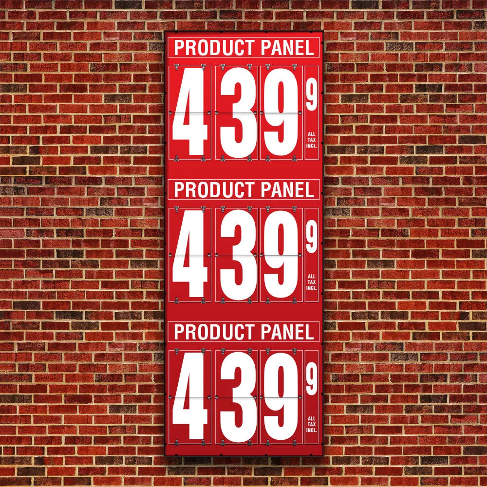 20" Flip Numbers, Three-Product, Pole or Wall Mount