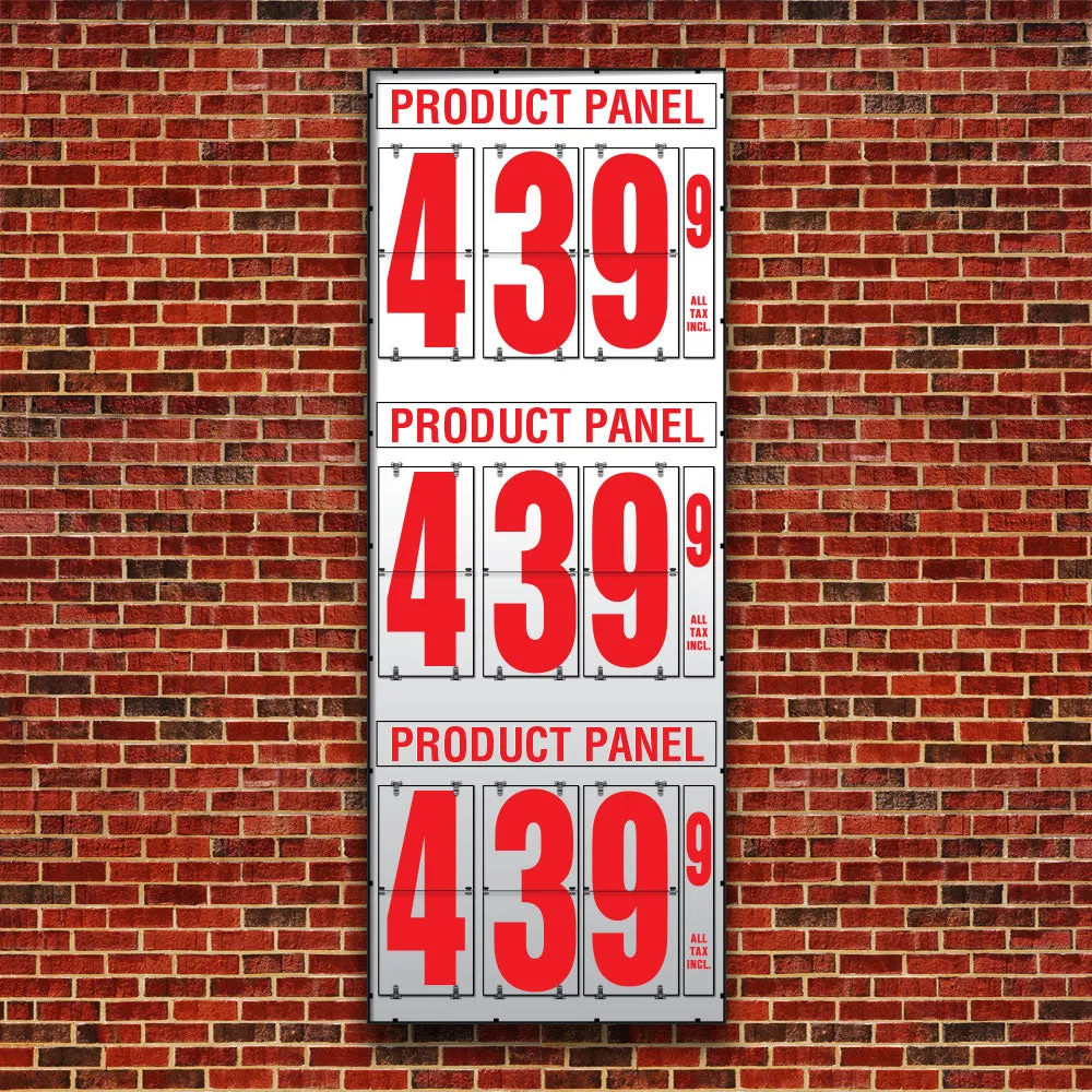 20" Flip Numbers, Three-Product, Pole or Wall Mount