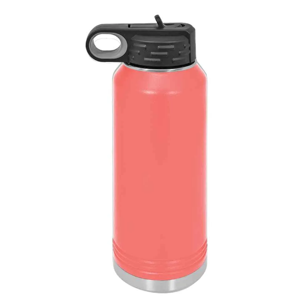 32 oz Stainless Steel Powder Coated Blank Insulated Sport Water Bottle Polar Camel