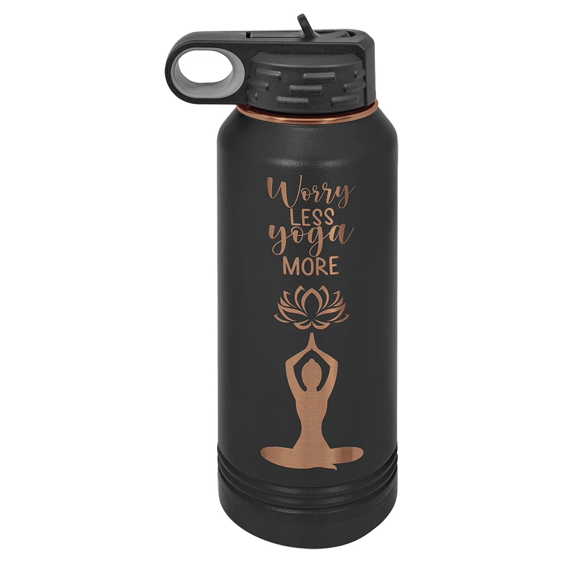 32 oz Stainless Steel Powder Coated Blank Insulated Sport Water Bottle Polar Camel