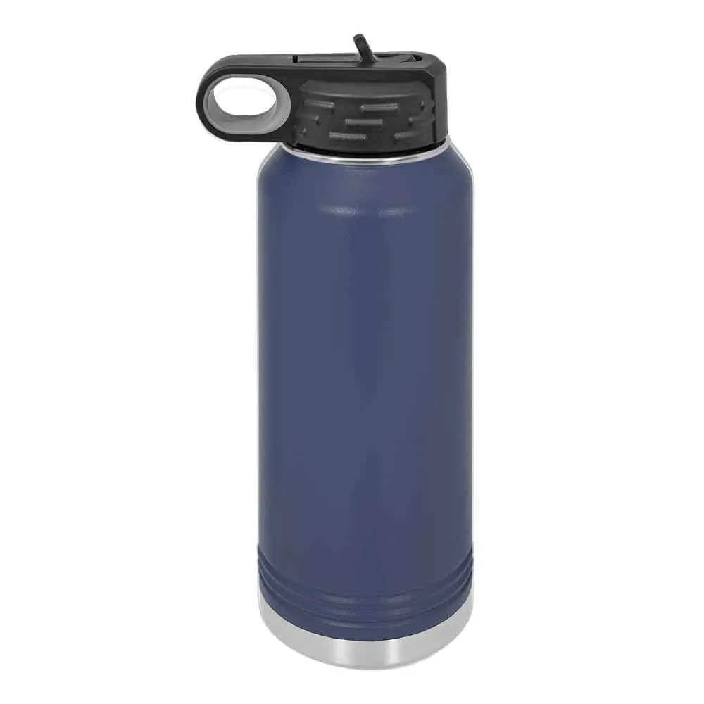 32 oz Stainless Steel Powder Coated Blank Insulated Sport Water Bottle Polar Camel