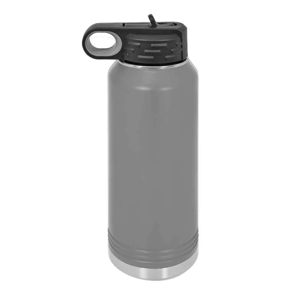 32 oz Stainless Steel Powder Coated Blank Insulated Sport Water Bottle Polar Camel
