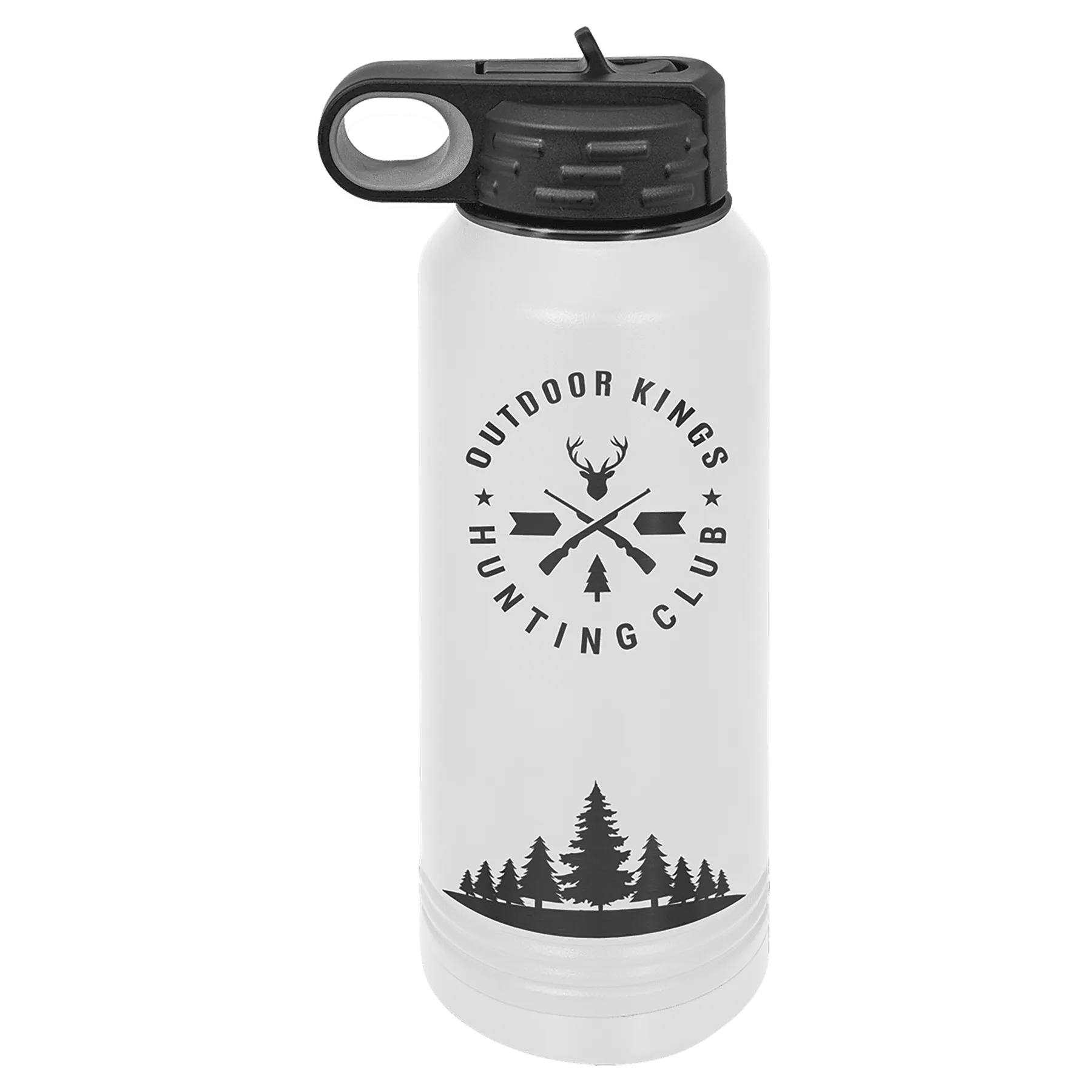 32 oz Stainless Steel Powder Coated Blank Insulated Sport Water Bottle Polar Camel