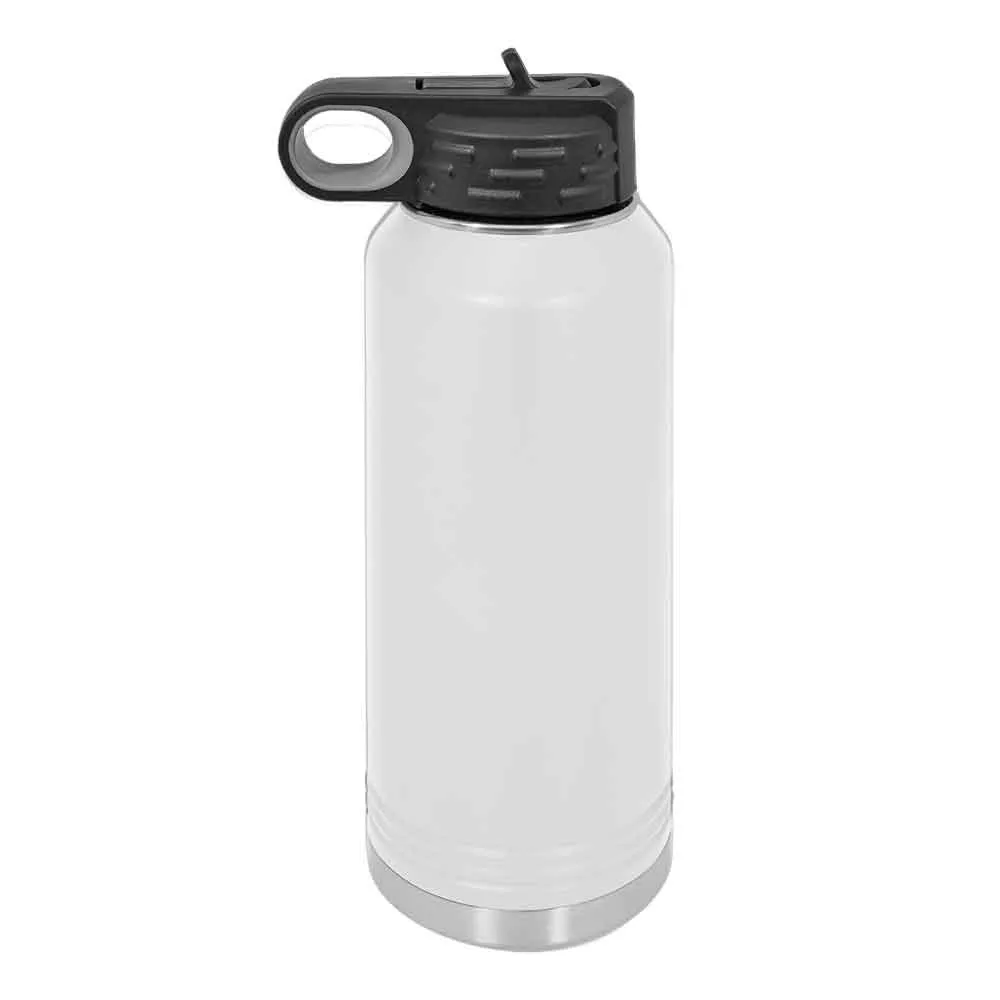 32 oz Stainless Steel Powder Coated Blank Insulated Sport Water Bottle Polar Camel