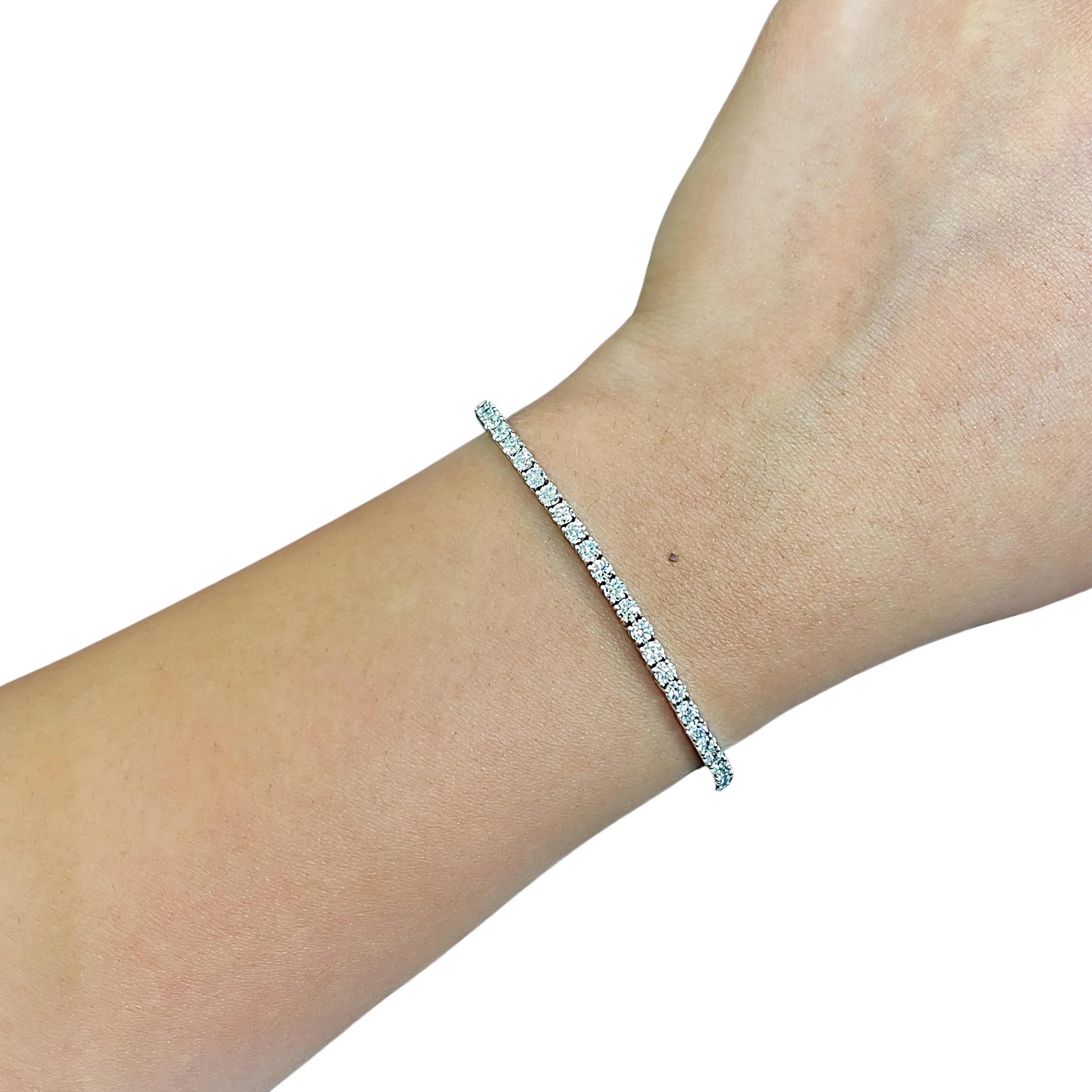 4.00ct Laboratory-Grown Diamond Tennis Bracelet