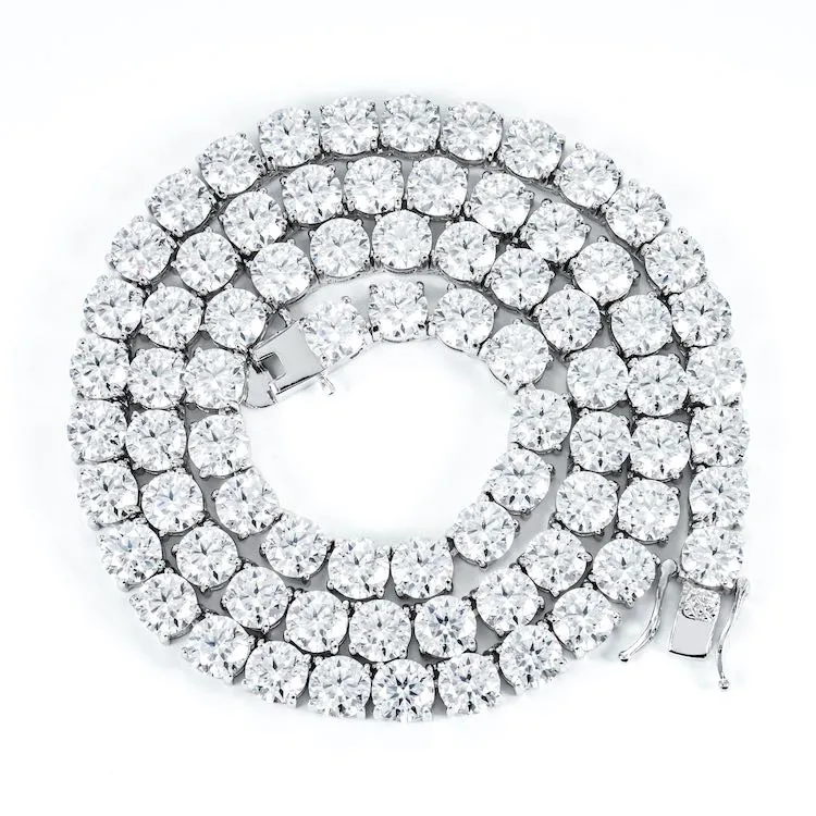 5MM Moissanite Tennis Chain 14K Gold