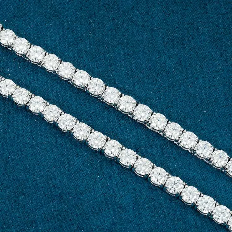 5MM Moissanite Tennis Chain 14K Gold