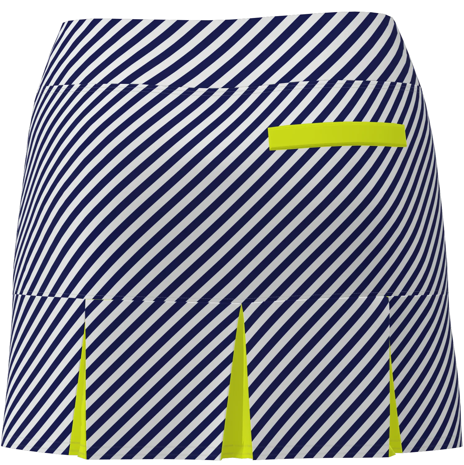 AB SPORT Women's Navy Cross Stripe TENNIS SKIRT BSKT05-NVCSY