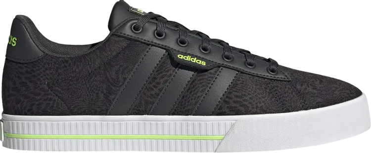 Adidas Daily 3.0 'Carbon Signal Green' Sneakers, Black