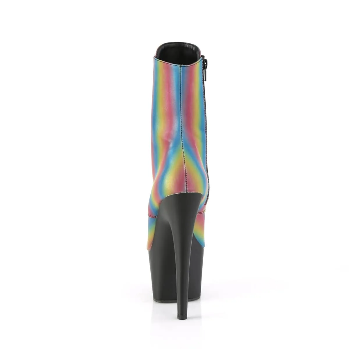 ADORE-1020REFL-02 Black & Multi Colour Calf High Boots
