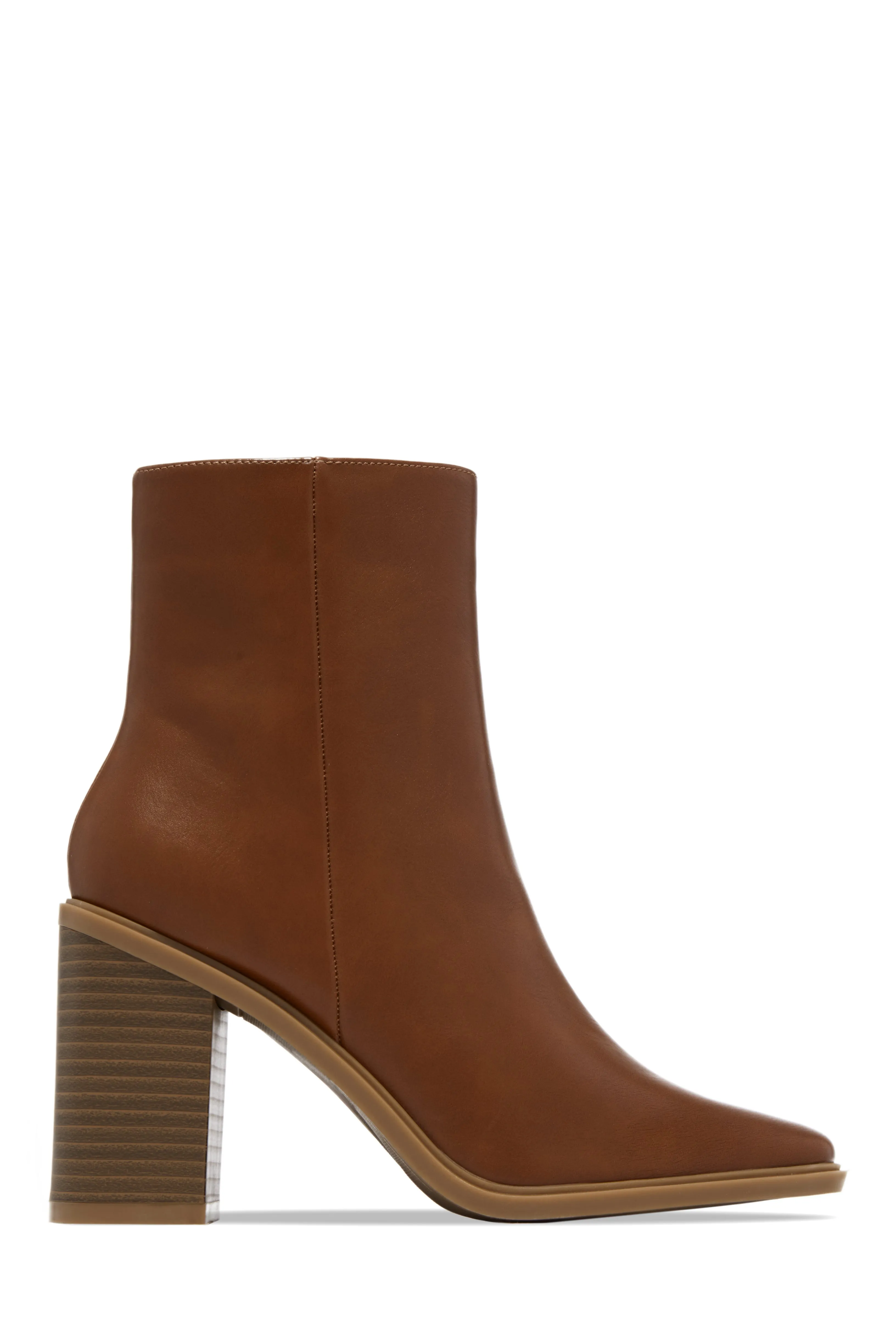 Alette Block Heel Ankle Boots - Black
