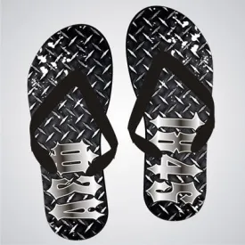 Alpha Sigma Phi Diamond Plate Flip-Flops - SBL100 - SUB
