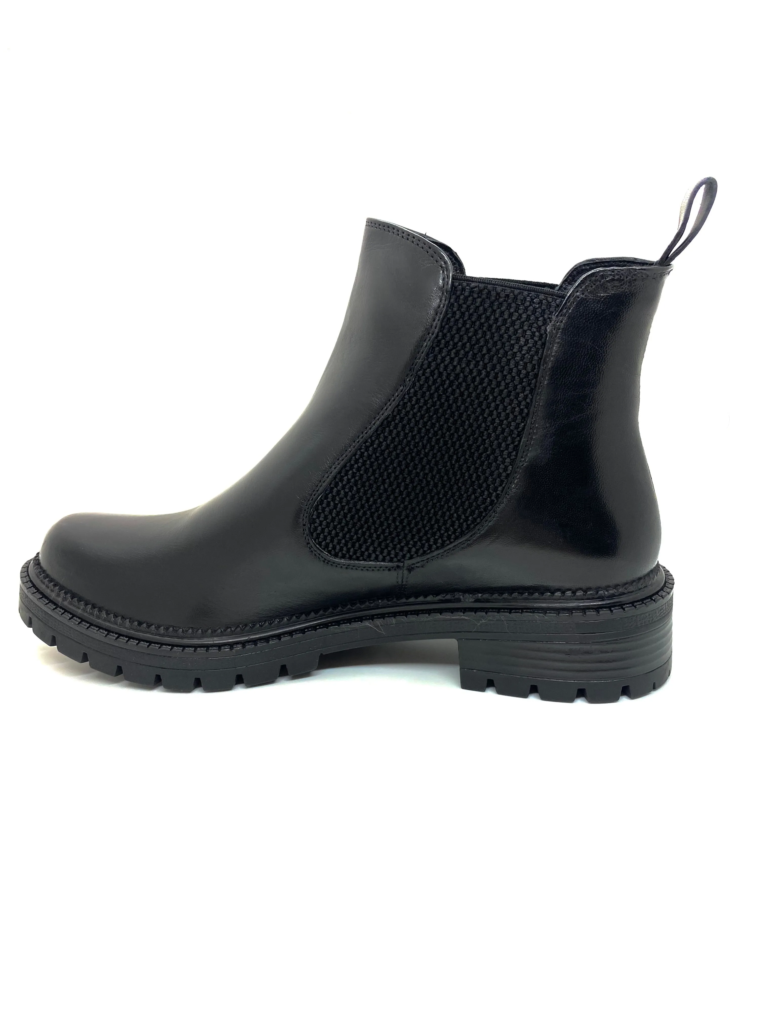 Andare Pedara Chunky Sole Elastic Side Ankle Boot