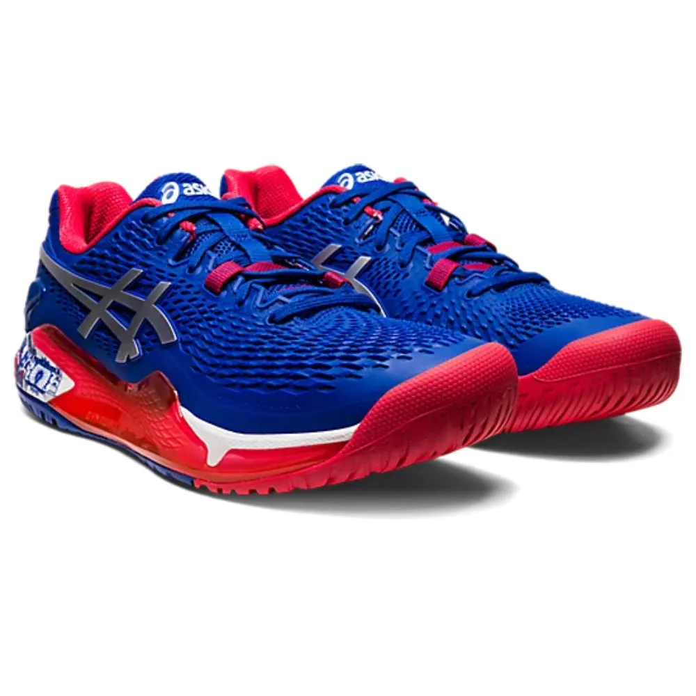 ASICS Men's Gel-Resolution 9 Limited Edition Tennis Shoe (Asics Blue/Pure Silver)