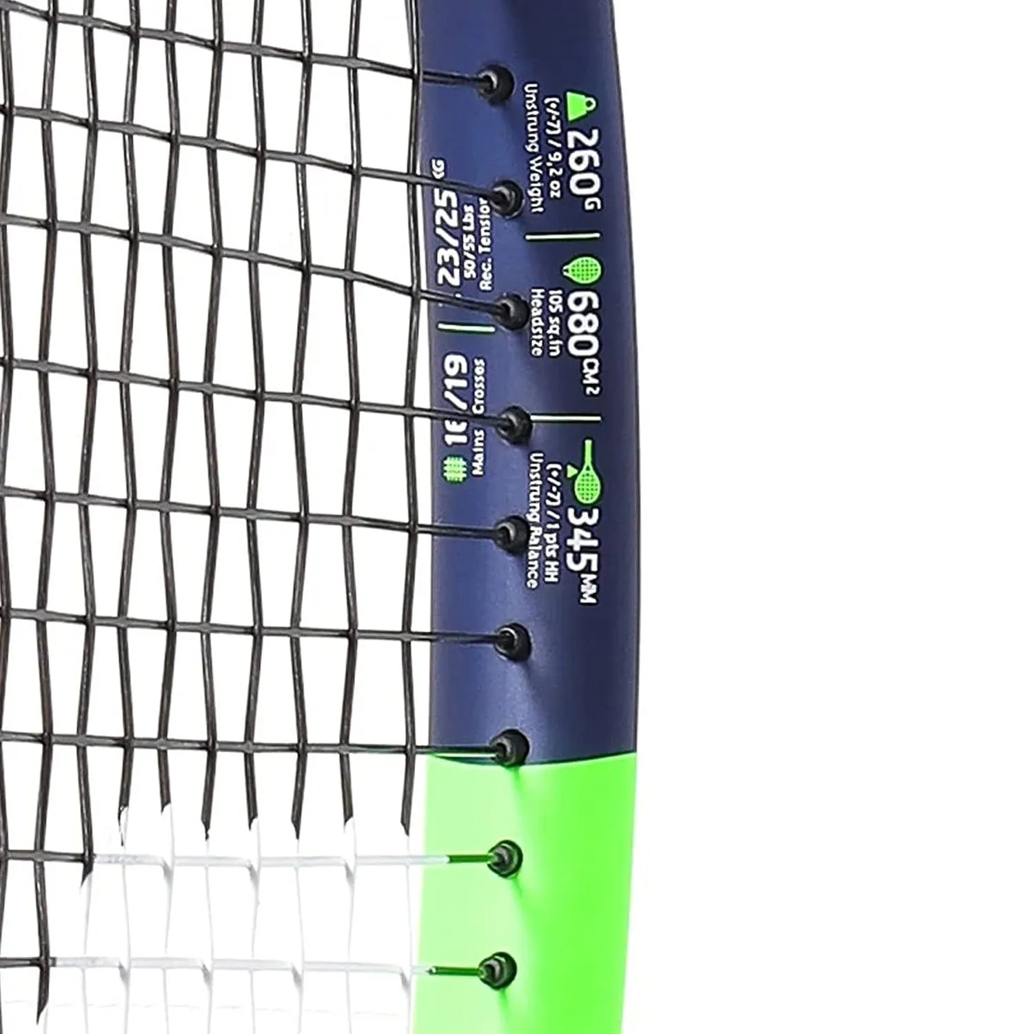 Babolat 121221 Boost Drive Strung Tennis Racquet 4 3/8, Blue/Green/White