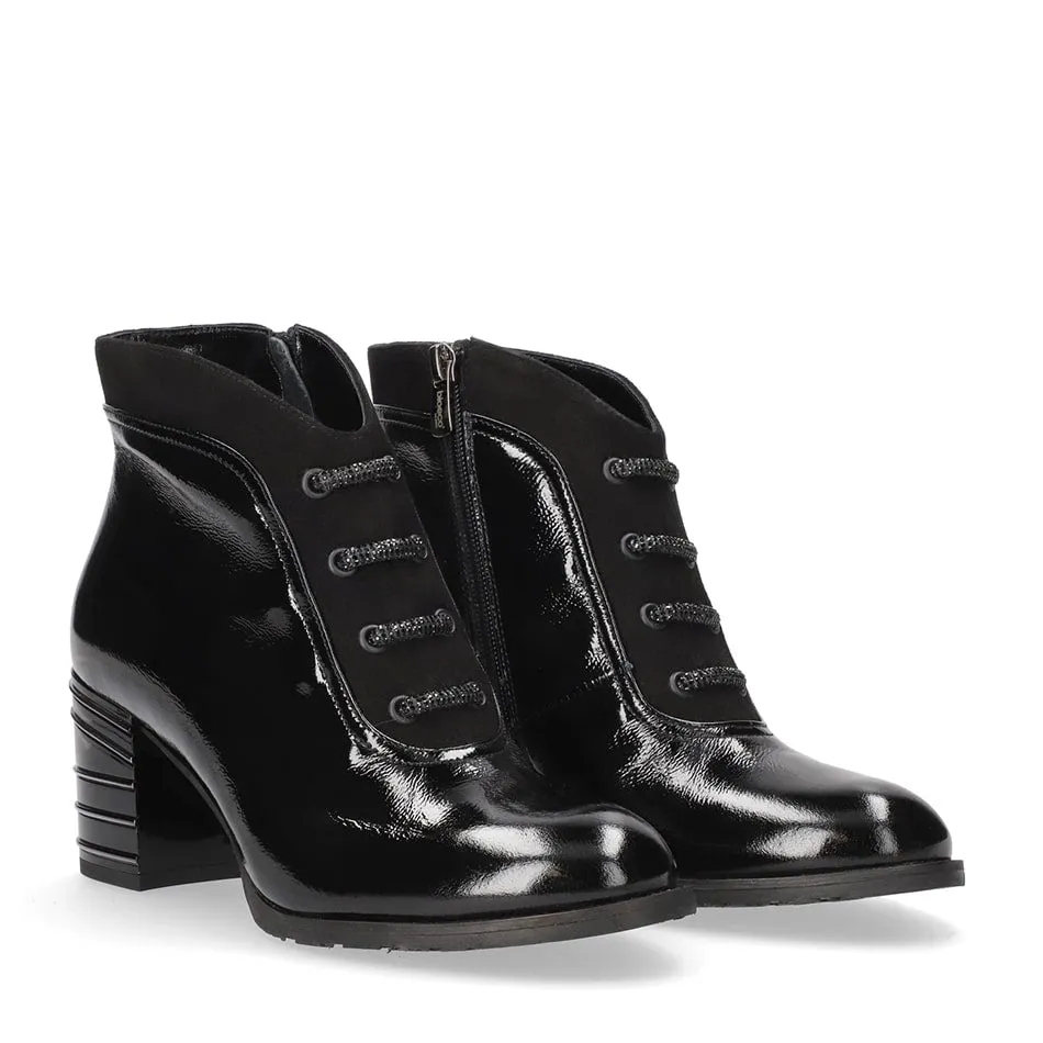 Bioeco Ladies Feature Heel Ankle Boot