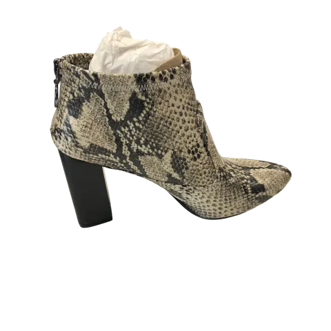 Boots Ankle Heels By Franco Sarto In Snakeskin Print, Size: 6