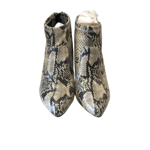 Boots Ankle Heels By Franco Sarto In Snakeskin Print, Size: 6