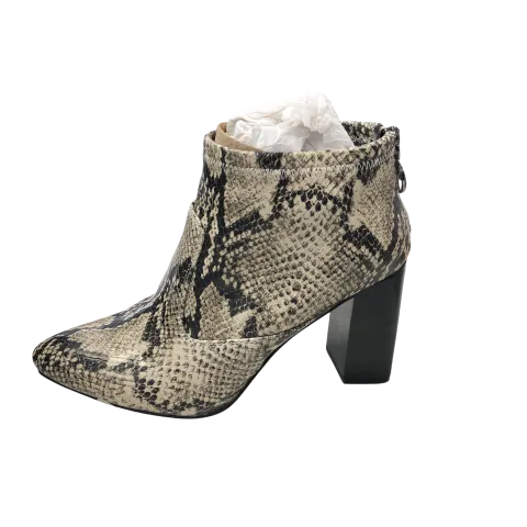 Boots Ankle Heels By Franco Sarto In Snakeskin Print, Size: 6