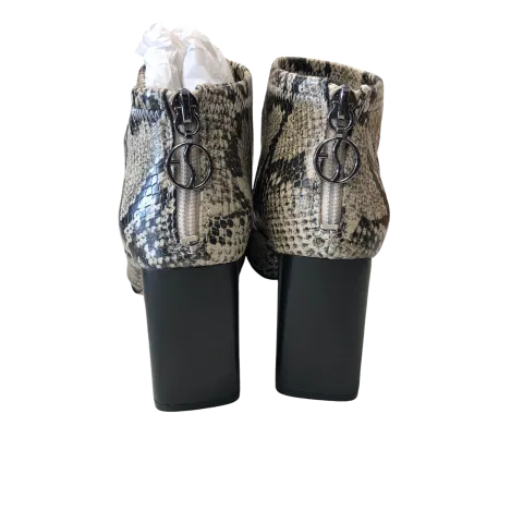 Boots Ankle Heels By Franco Sarto In Snakeskin Print, Size: 6