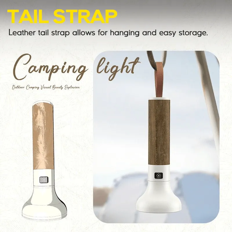 Bright Wooden Handle LED Flashlight Torch