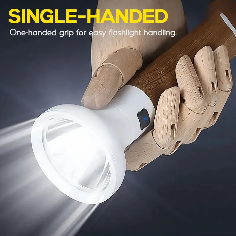 Bright Wooden Handle LED Flashlight Torch