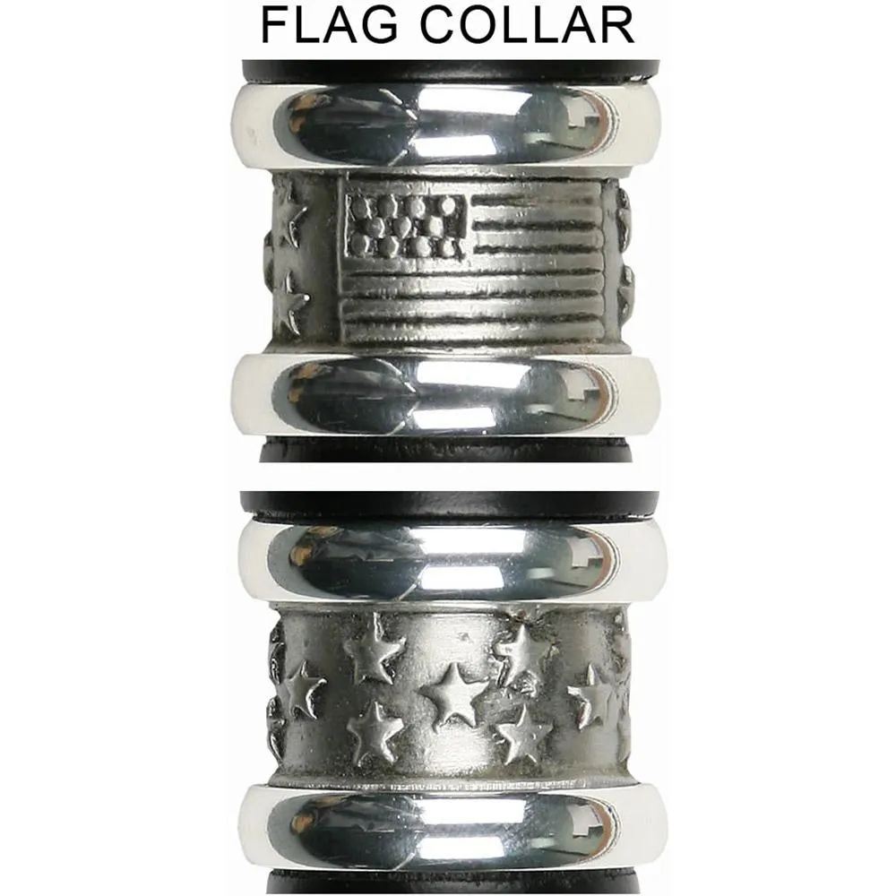 British Flag Emblem Knob Stick: Large Knob, Pewter Collar