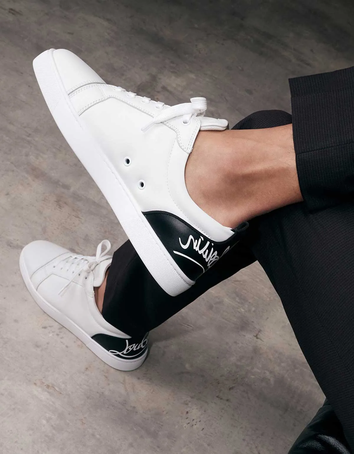 Christian Louboutin Fun Louis Junior White Trainers