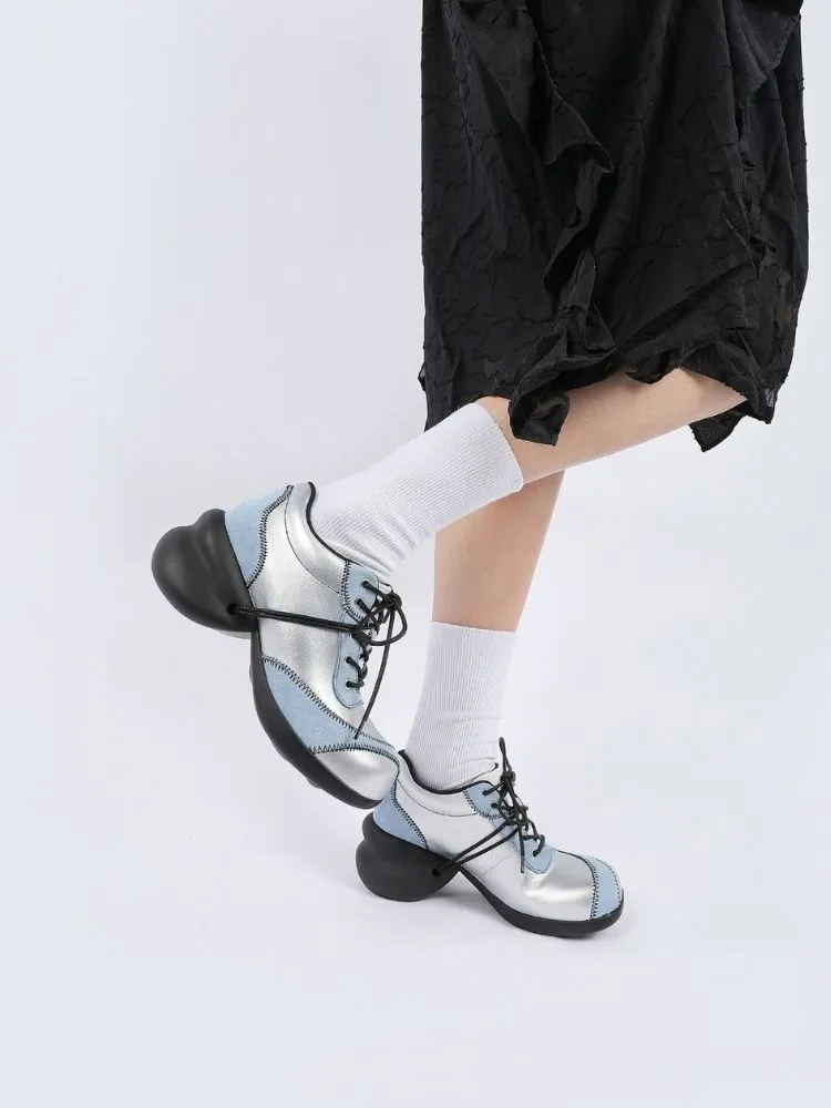 Color scheme deformed platform shoes【s0000002275】