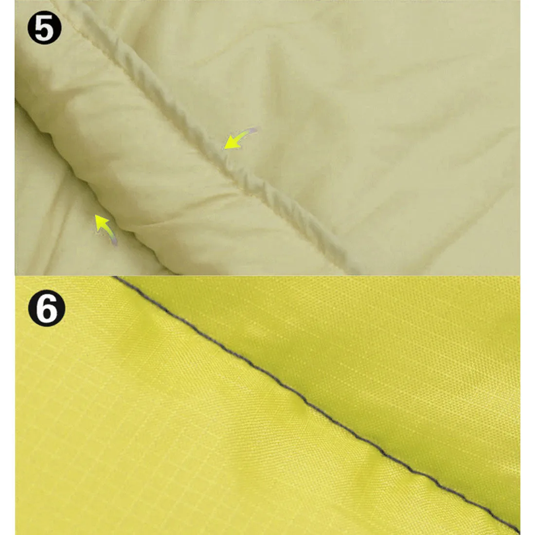 Double Camping Envelope Twin Sleeping Bag Thermal Tent Hiking Winter -12° C - green