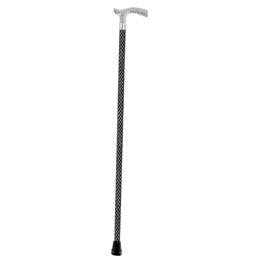 Fritz Premium Chrome Brass Cane: Laser-Etched Custom Shaft
