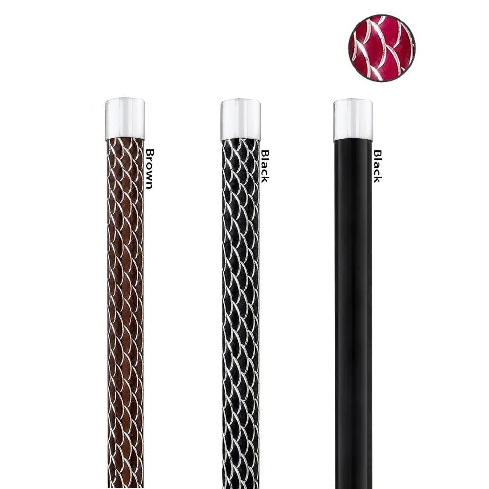 Fritz Premium Chrome Brass Cane: Laser-Etched Custom Shaft