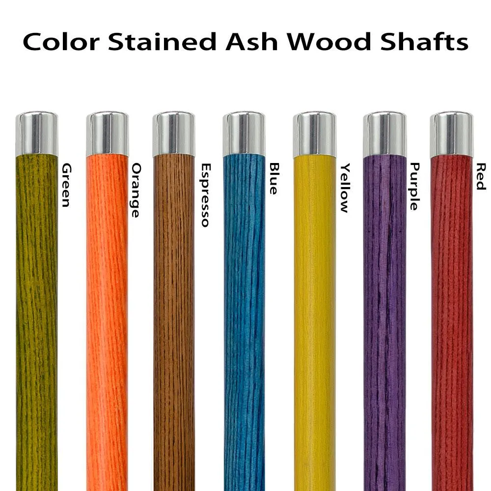 Fritz Premium Chrome Brass Cane: Stained Custom Color Shaft
