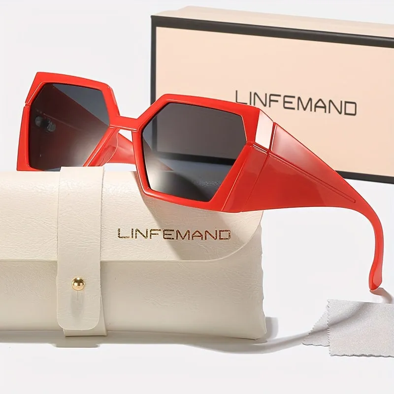 Geometric Frame Sports Glasses for Women
