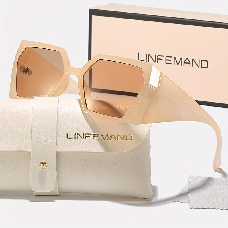 Geometric Frame Sports Glasses for Women