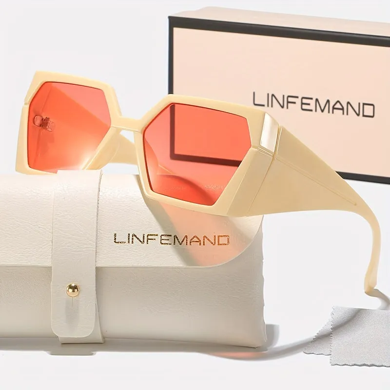 Geometric Frame Sports Glasses for Women