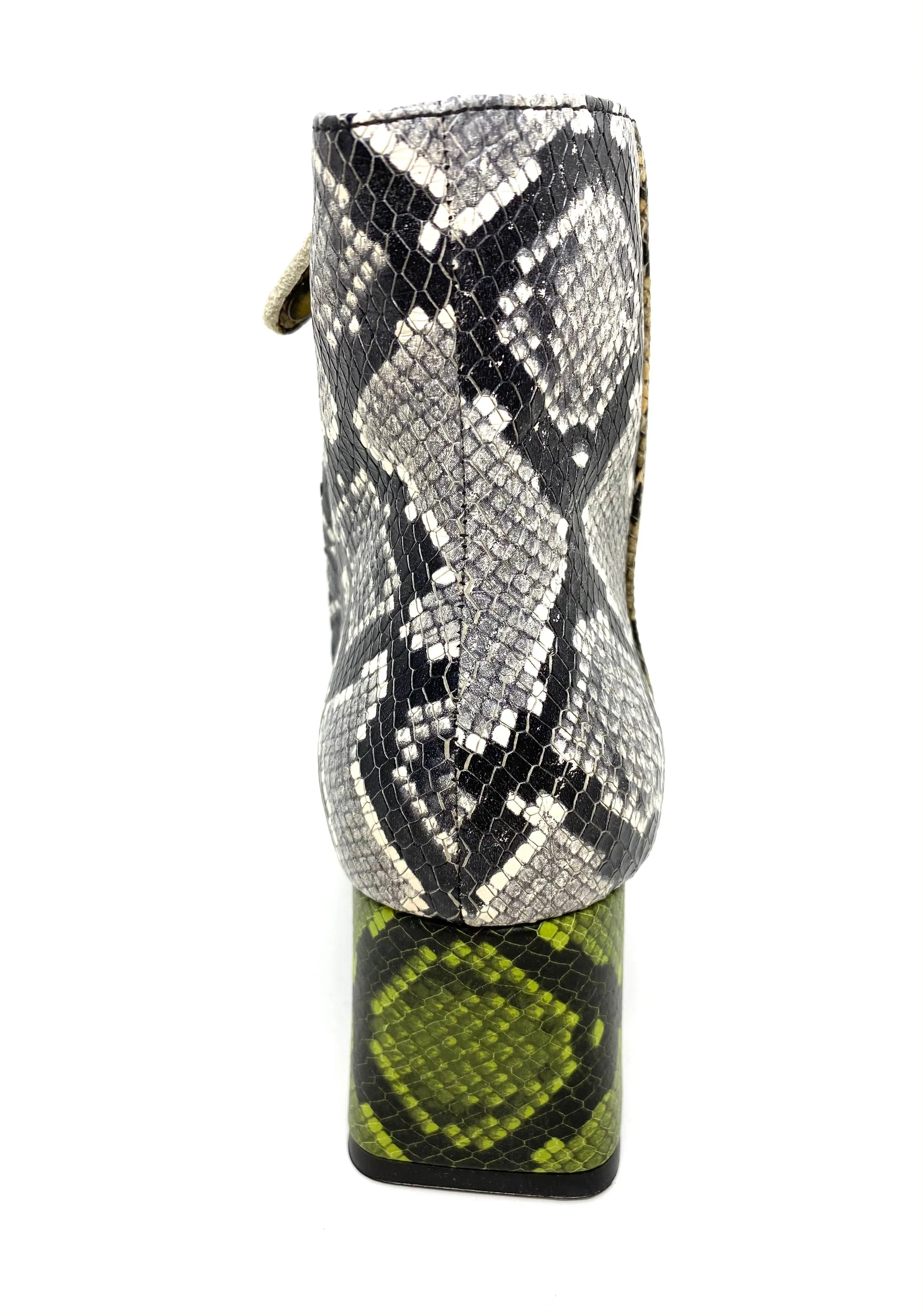 Geox Ladies Block Heel Ankle Muti Snake Seyla