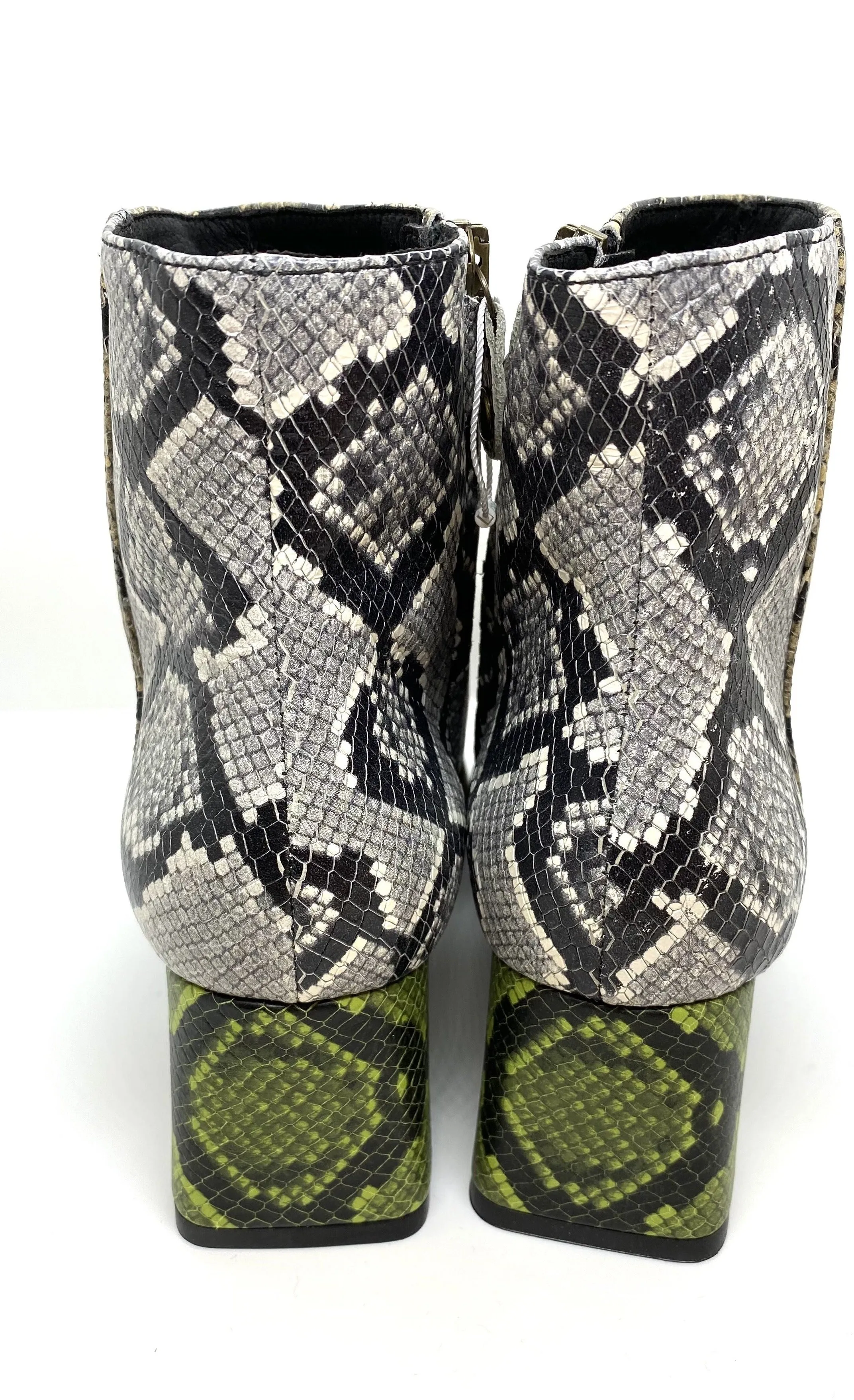 Geox Ladies Block Heel Ankle Muti Snake Seyla