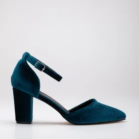 Gisele - Blue Velvet Shoes