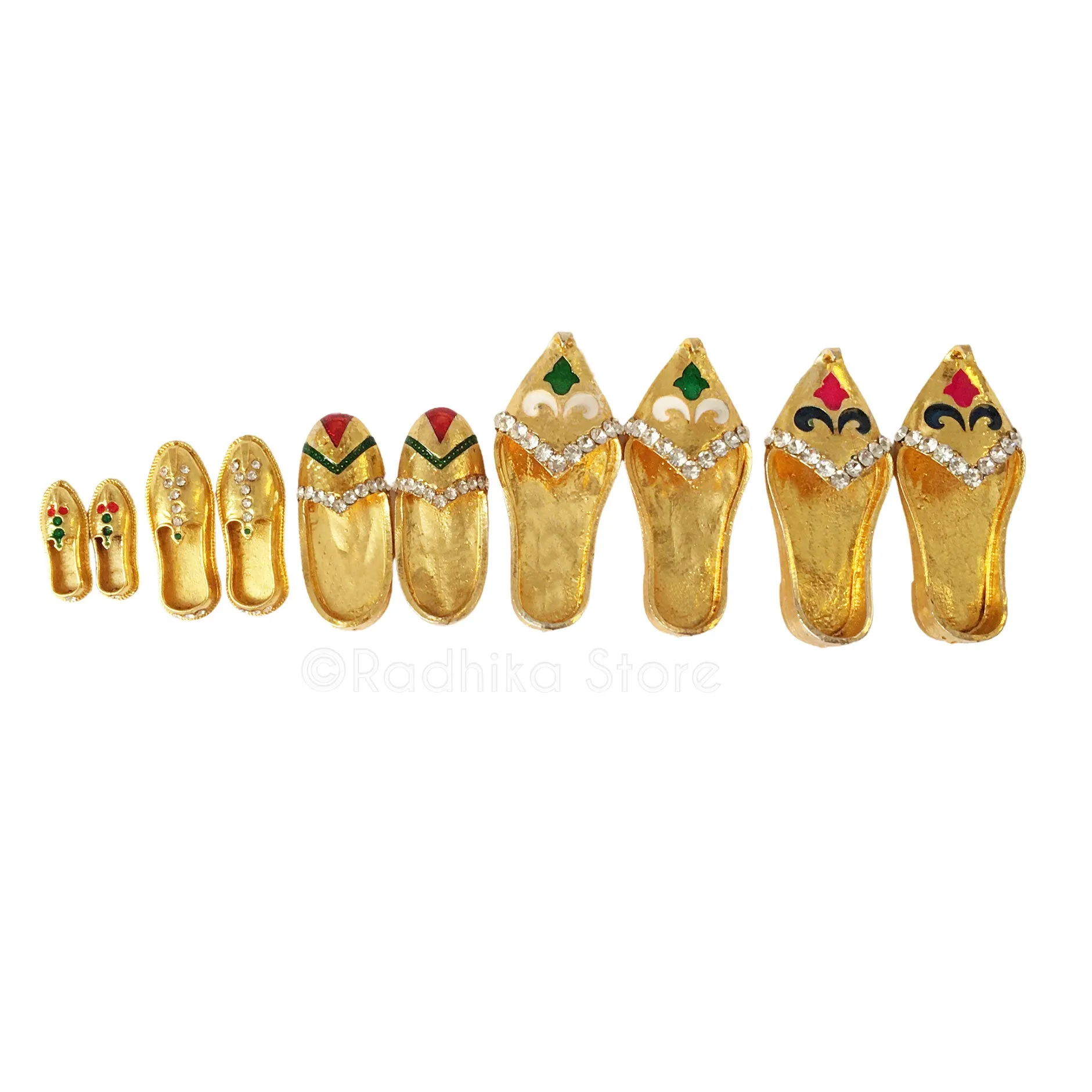 Golden Deity Slippers - Shoes