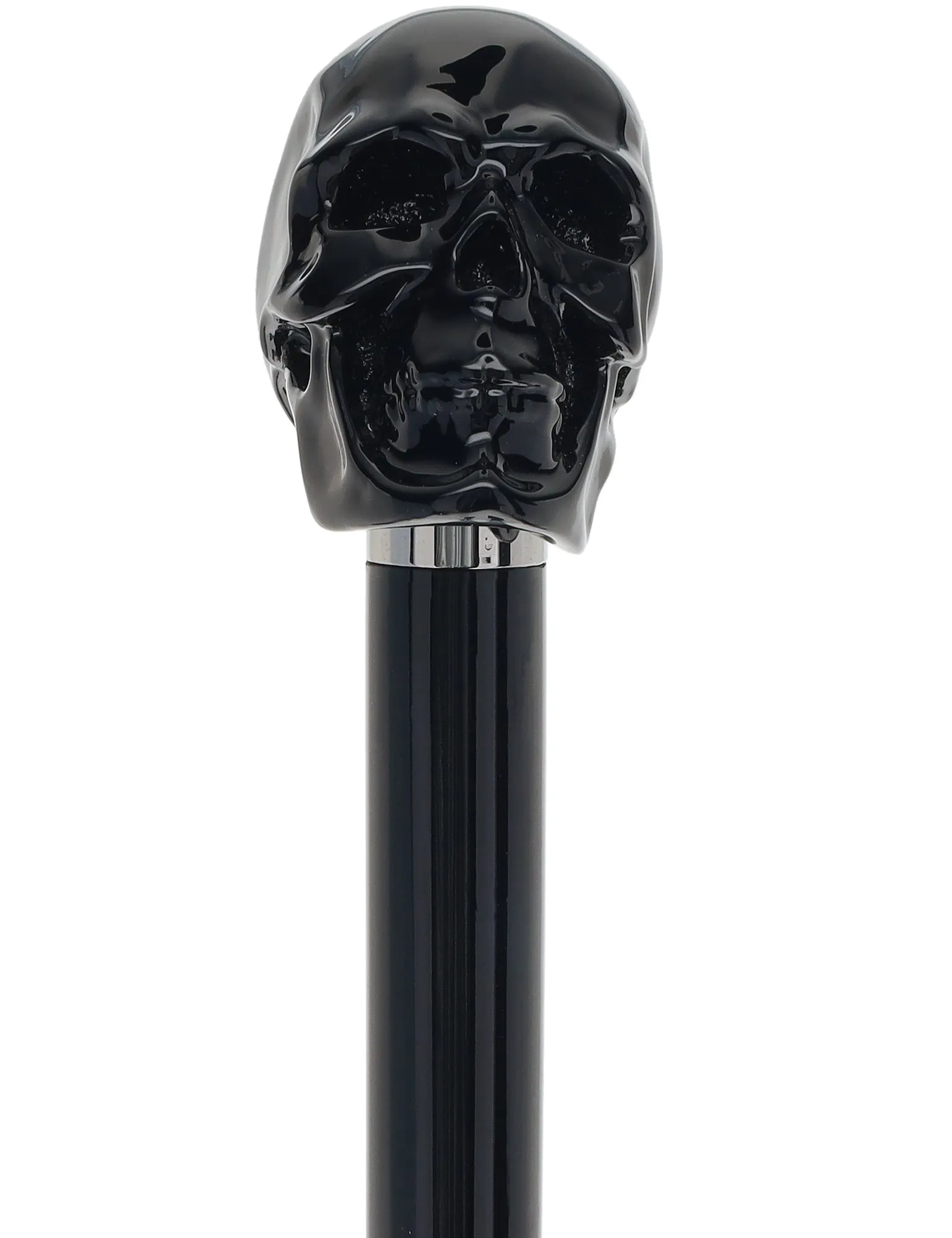 Gothic Elegance Skull Head Walking Stick with Beech wood shaft