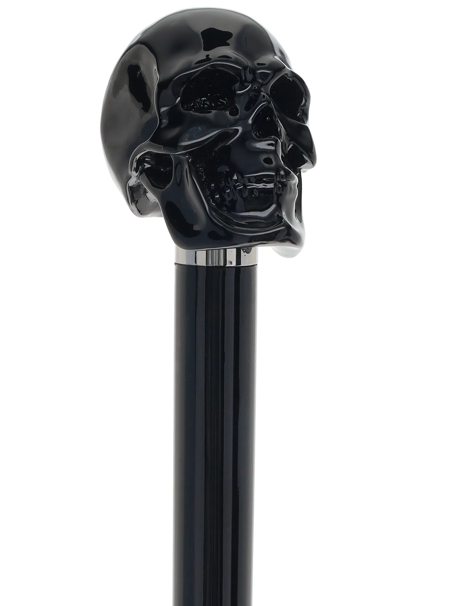Gothic Elegance Skull Head Walking Stick with Beech wood shaft