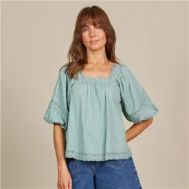 Isle of Mine Fleur Top - Seafoam